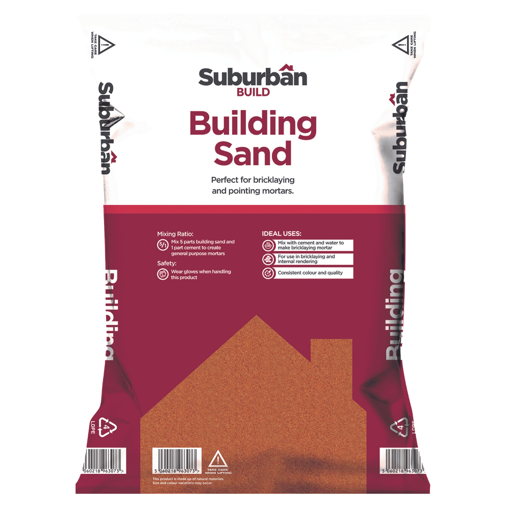 Pre-Packed Red Building Sand